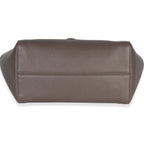 Gucci Pink Grey Pebbled Calfskin Medium Swing Tote