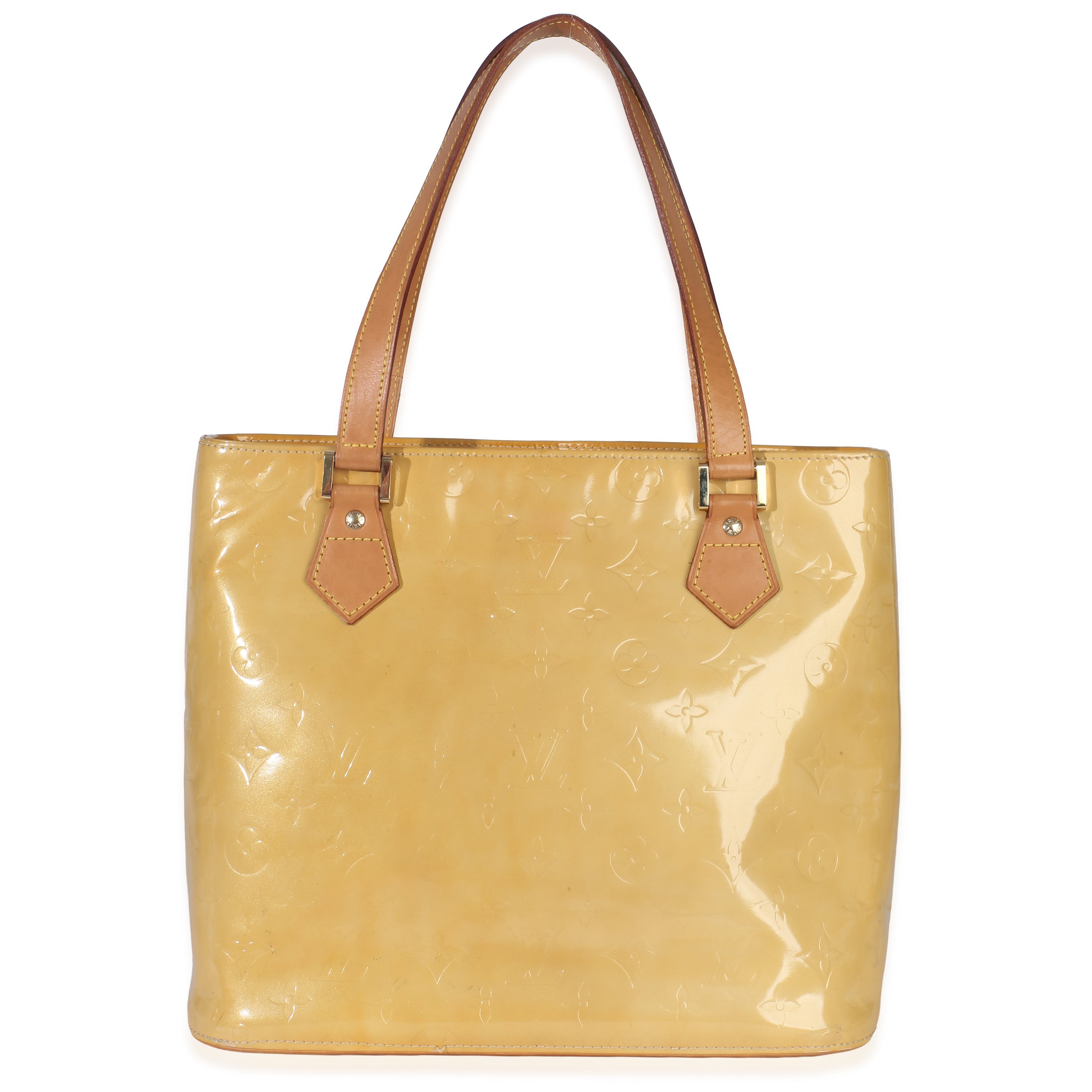 Louis Vuitton Vintage Yellow Monogram Vernis Houston
