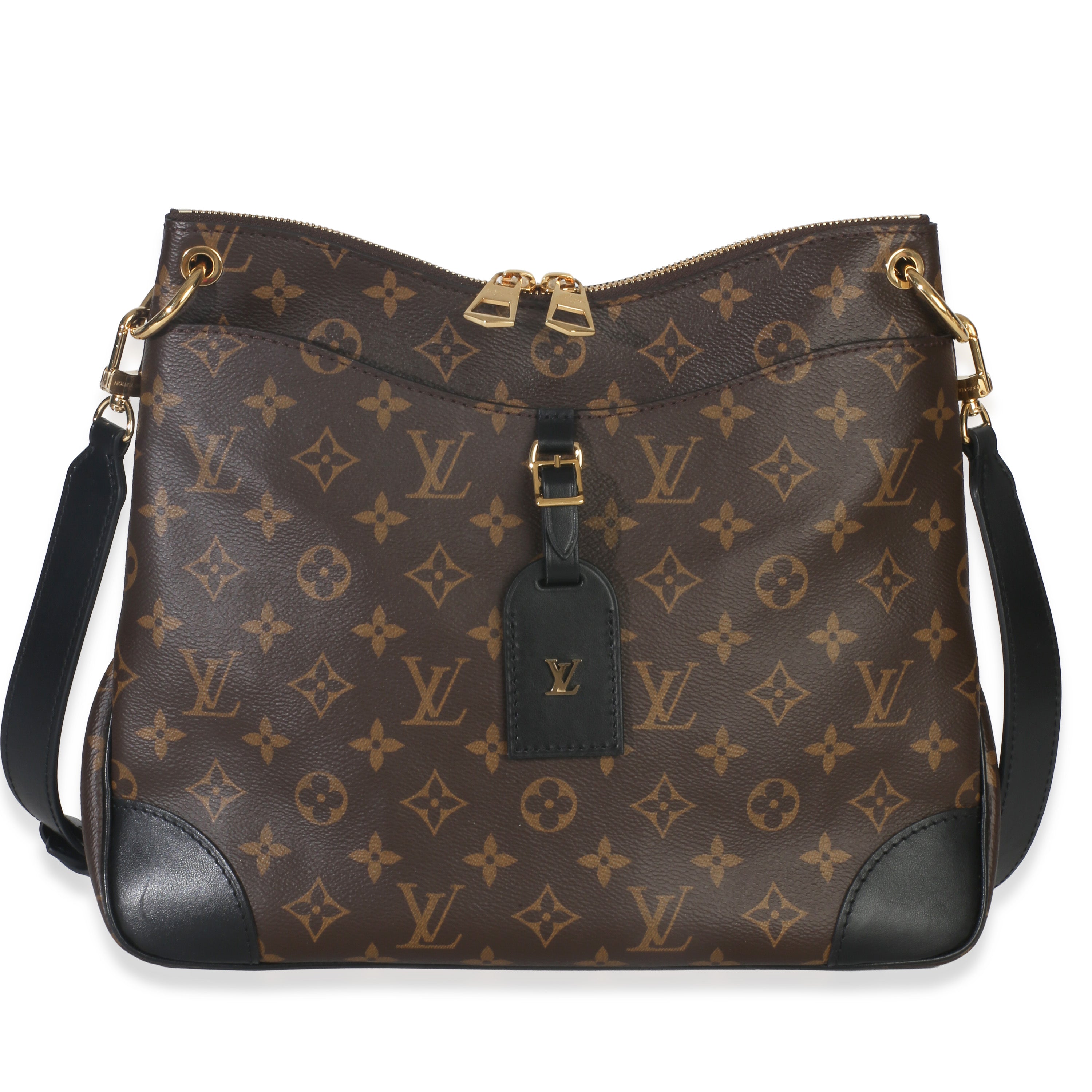 Louis Vuitton Black Monogram Canvas Odeon MM