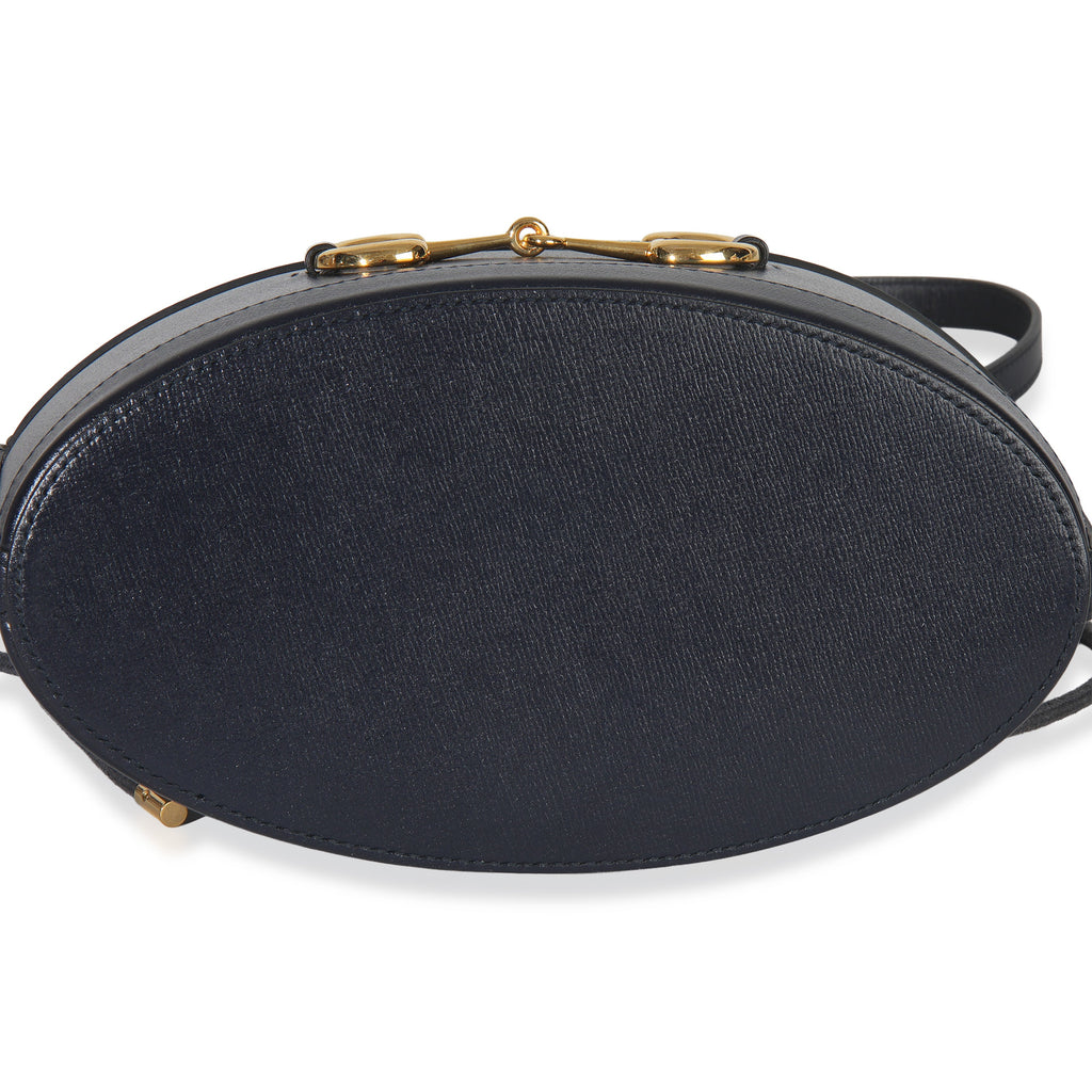 Gucci Red Navy Calfskin Horsebit 1955 Drawstring Bucket Bag