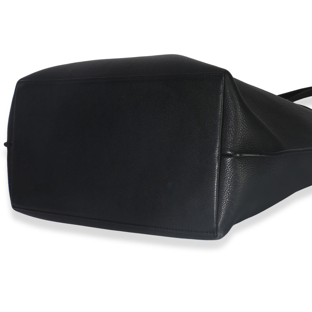 Louis Vuitton Black Grained Calfskin Lockme Cabas Tote