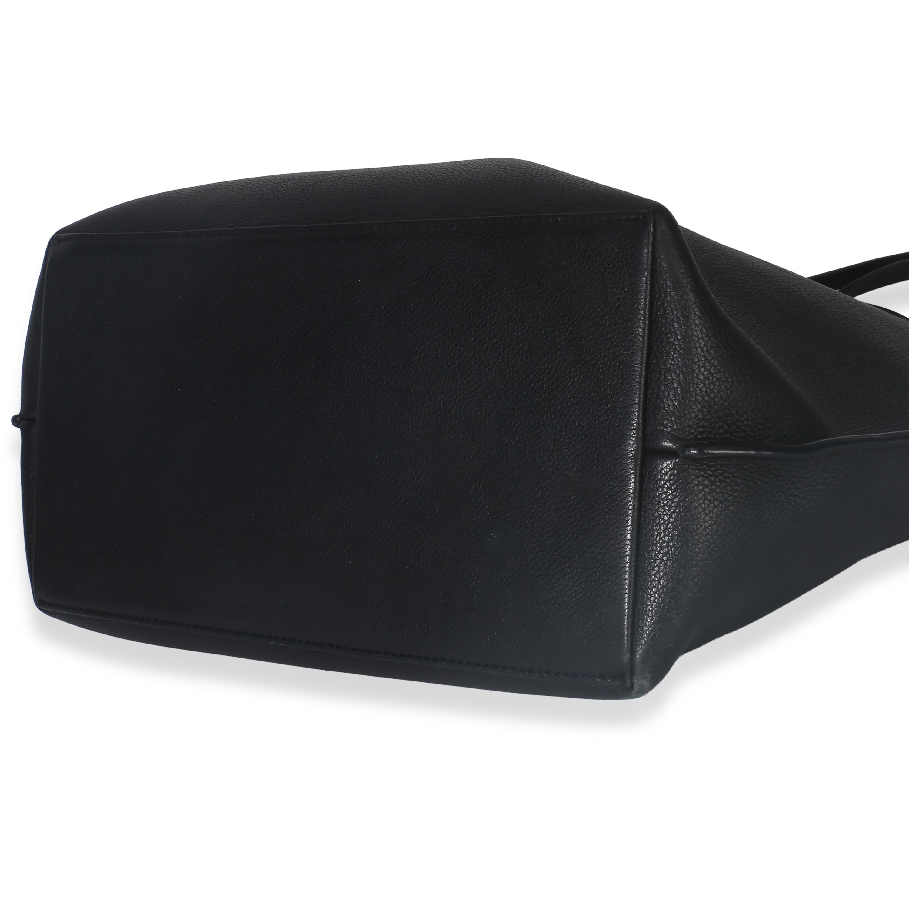 Louis Vuitton Black Grained Calfskin Lockme Cabas Tote