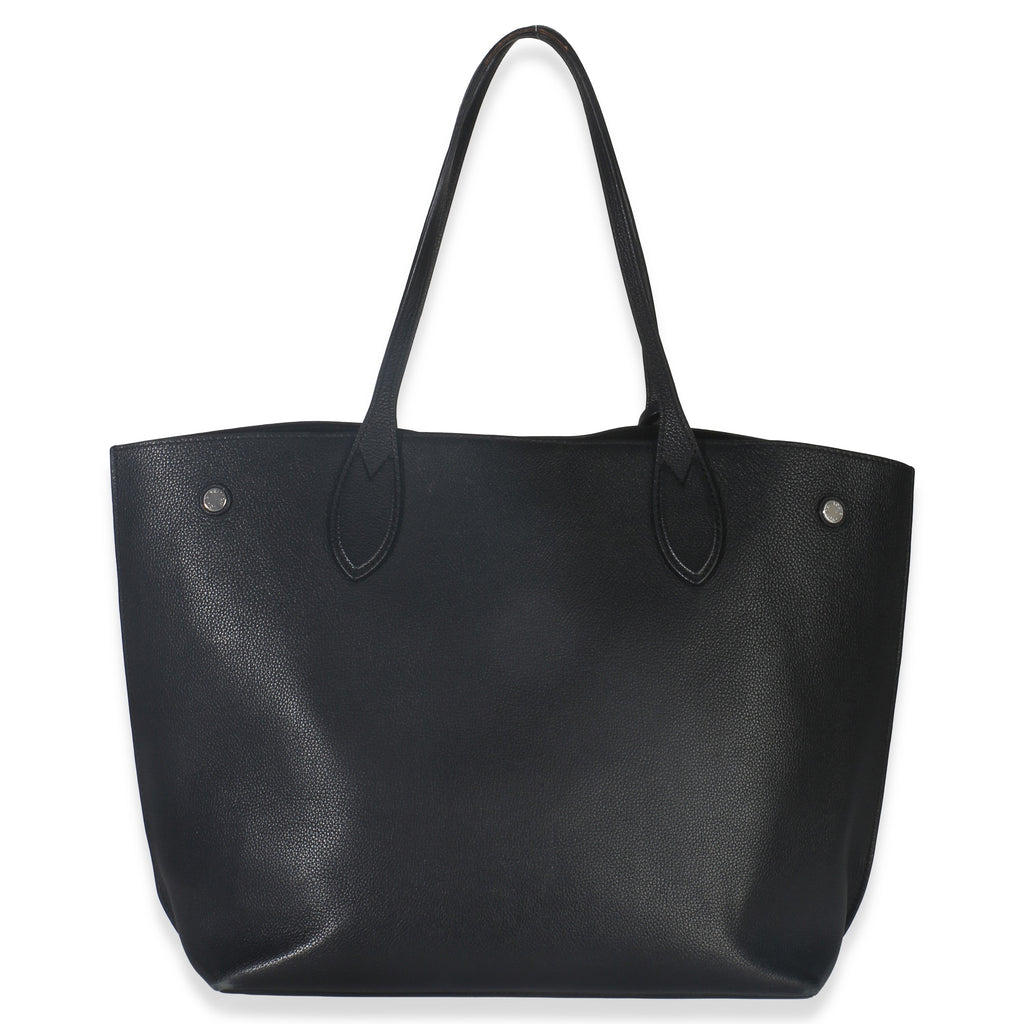 Louis Vuitton Black Grained Calfskin Lockme Cabas Tote