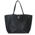 Louis Vuitton Black Grained Calfskin Lockme Cabas Tote