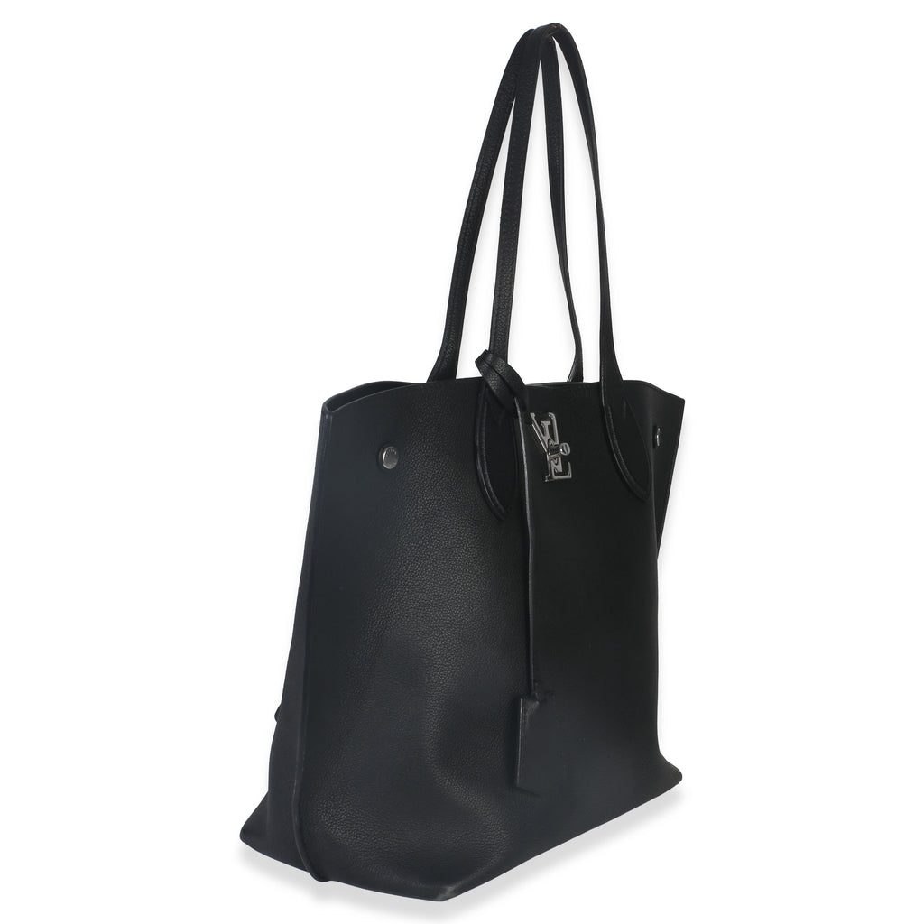 Louis Vuitton Black Grained Calfskin Lockme Cabas Tote