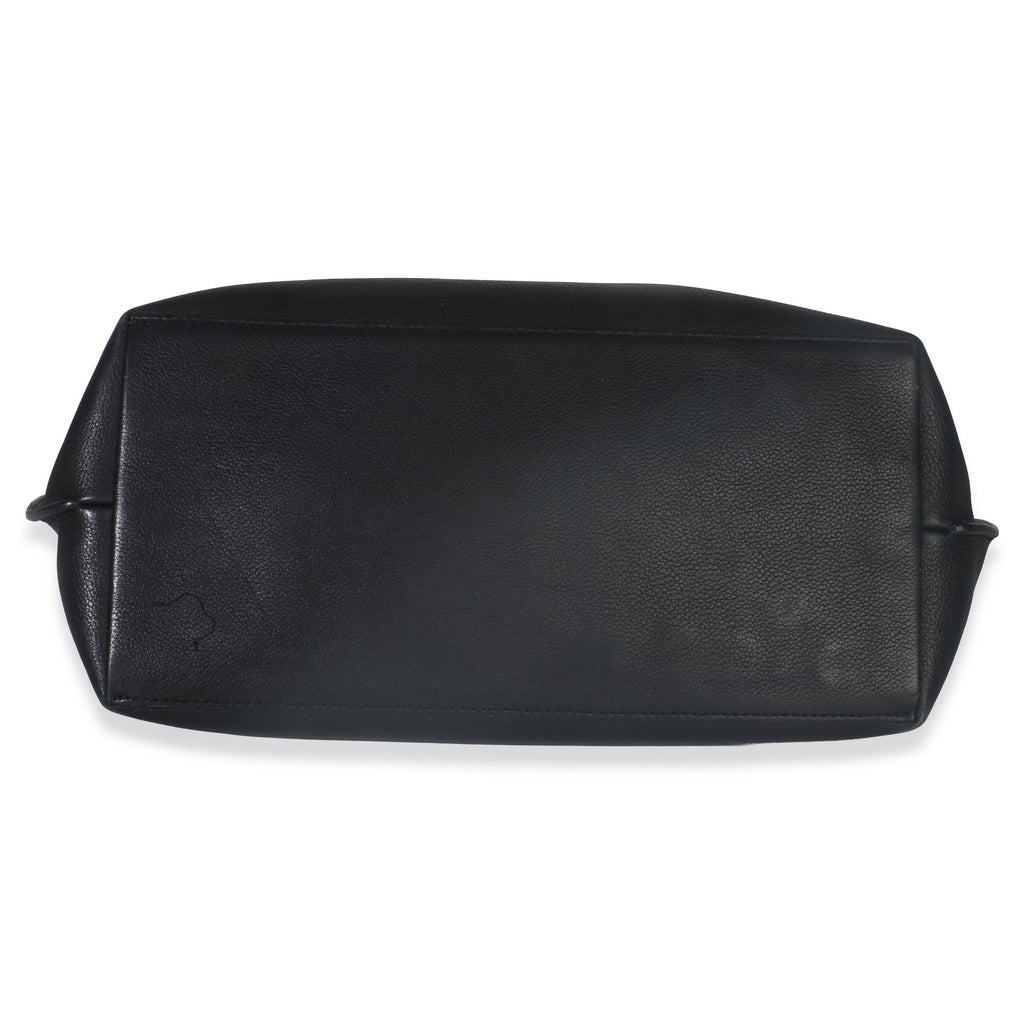 Louis Vuitton Black Grained Calfskin Lockme Cabas Tote