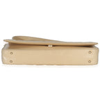 Chanel Vintage Beige Quilted Lambskin Chocolate Bar Flap Bag