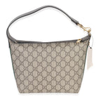 Gucci Beige Ebony GG Supreme Monogram Canvas Super Mini Ophidia Shoulder Bag