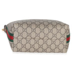 Gucci Beige Ebony GG Supreme Monogram Canvas Super Mini Ophidia Shoulder Bag