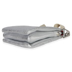 Louis Vuitton Silver Metallic Monogram Embossed Lambskin Coussin PM
