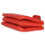Louis Vuitton Red Monogram Embossed Lambskin Coussin PM