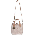 Christian Dior Rose Des Vents Tweed Small Toujours Vertical Tote