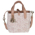 Christian Dior Rose Des Vents Tweed Small Toujours Vertical Tote