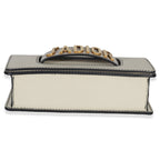 Christian Dior Off White Grained Calfskin JAdior Chain Flap Bag