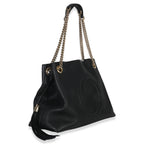 Gucci Black Pebbled Calfskin Medium Soho Chain Shoulder Bag