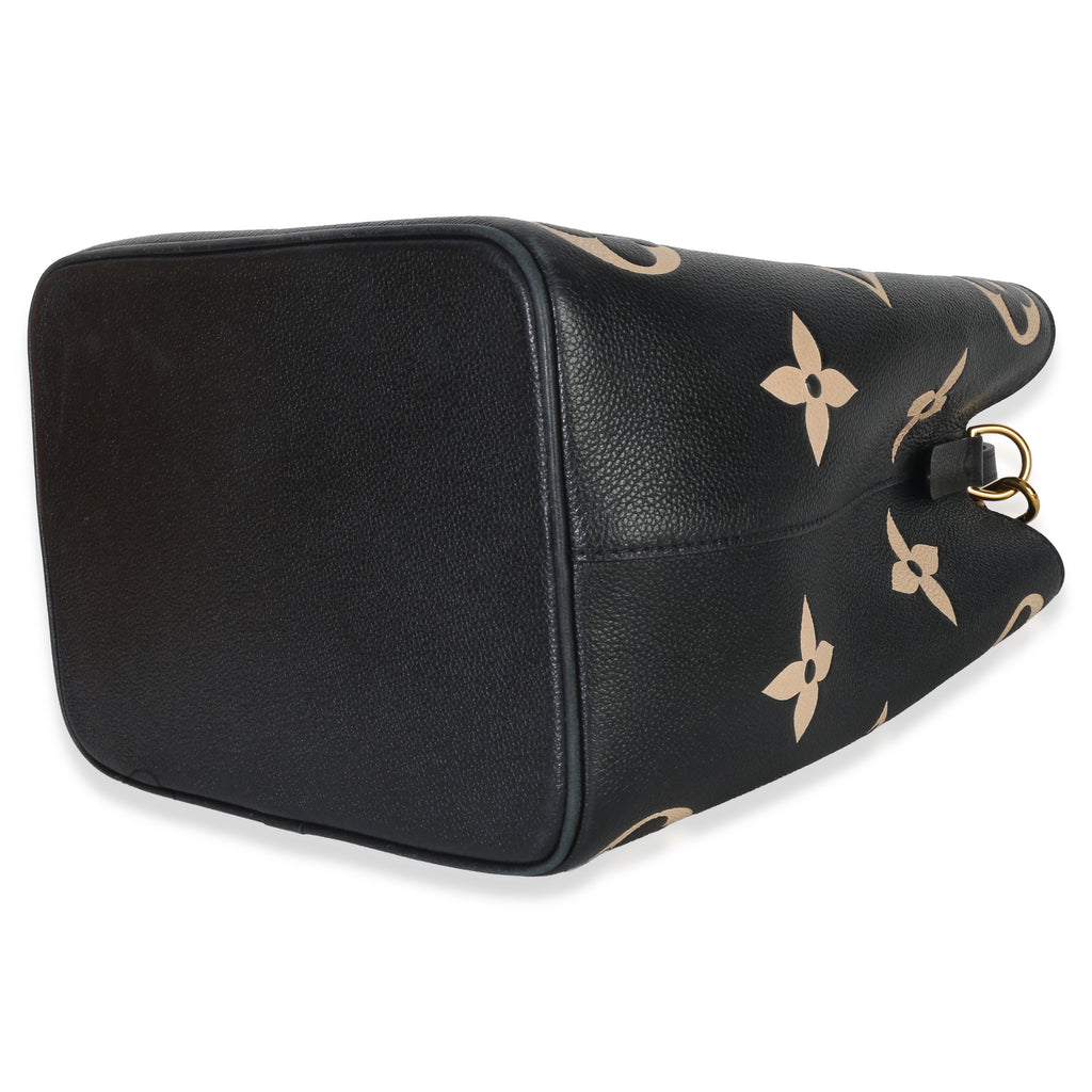 Louis Vuitton Black Beige Giant Monogram Empreinte NeoNoe MM