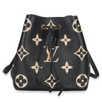 Louis Vuitton Black Beige Giant Monogram Empreinte NeoNoe MM