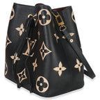 Louis Vuitton Black Beige Giant Monogram Empreinte NeoNoe MM