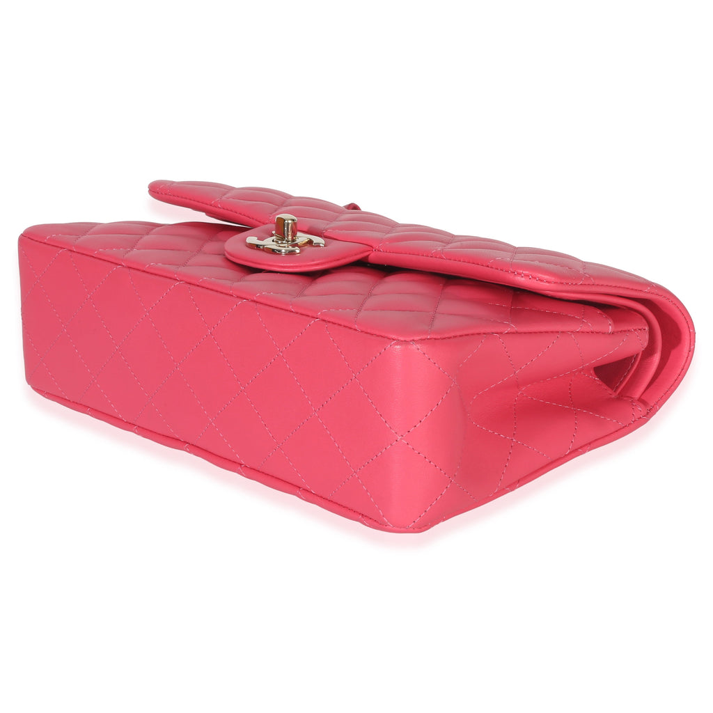 Chanel Pink Quilted Lambskin Small Classic Double Flap Bag