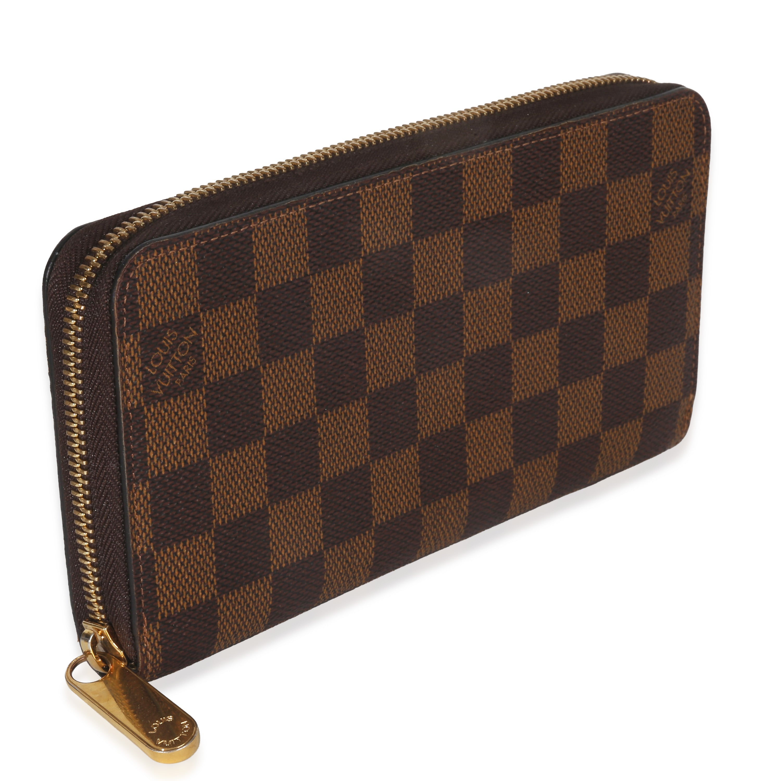 Louis Vuitton Damier Ebene Canvas Zippy Wallet