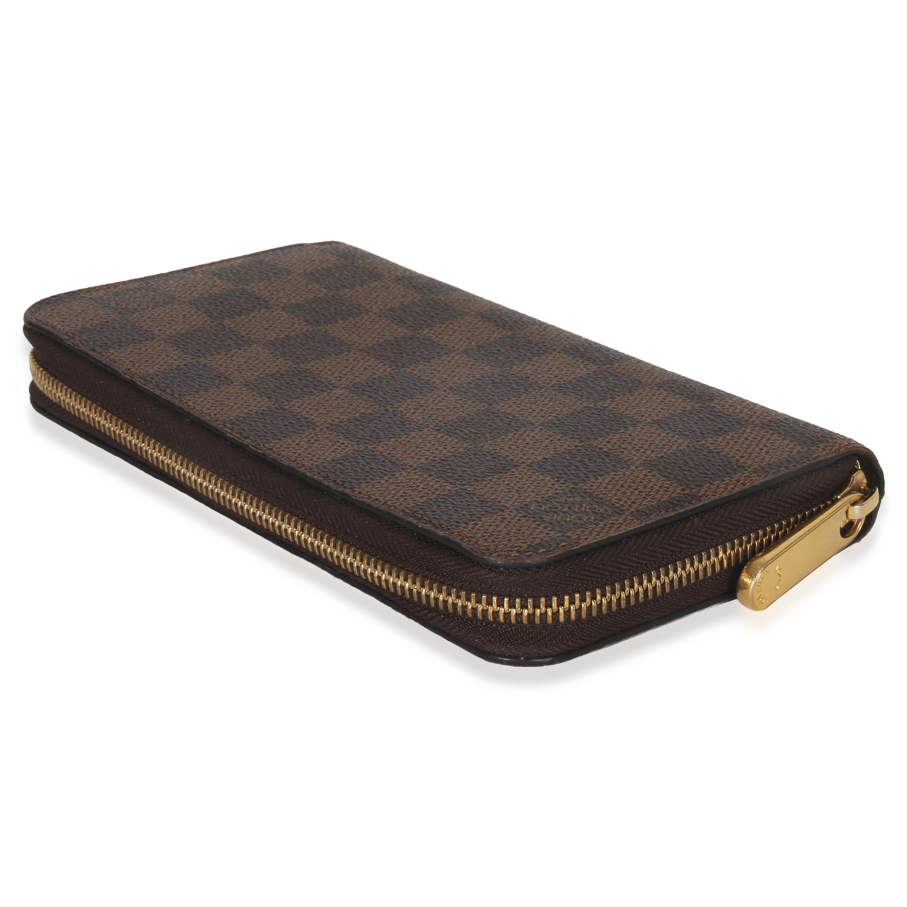Louis Vuitton Damier Ebene Canvas Zippy Wallet