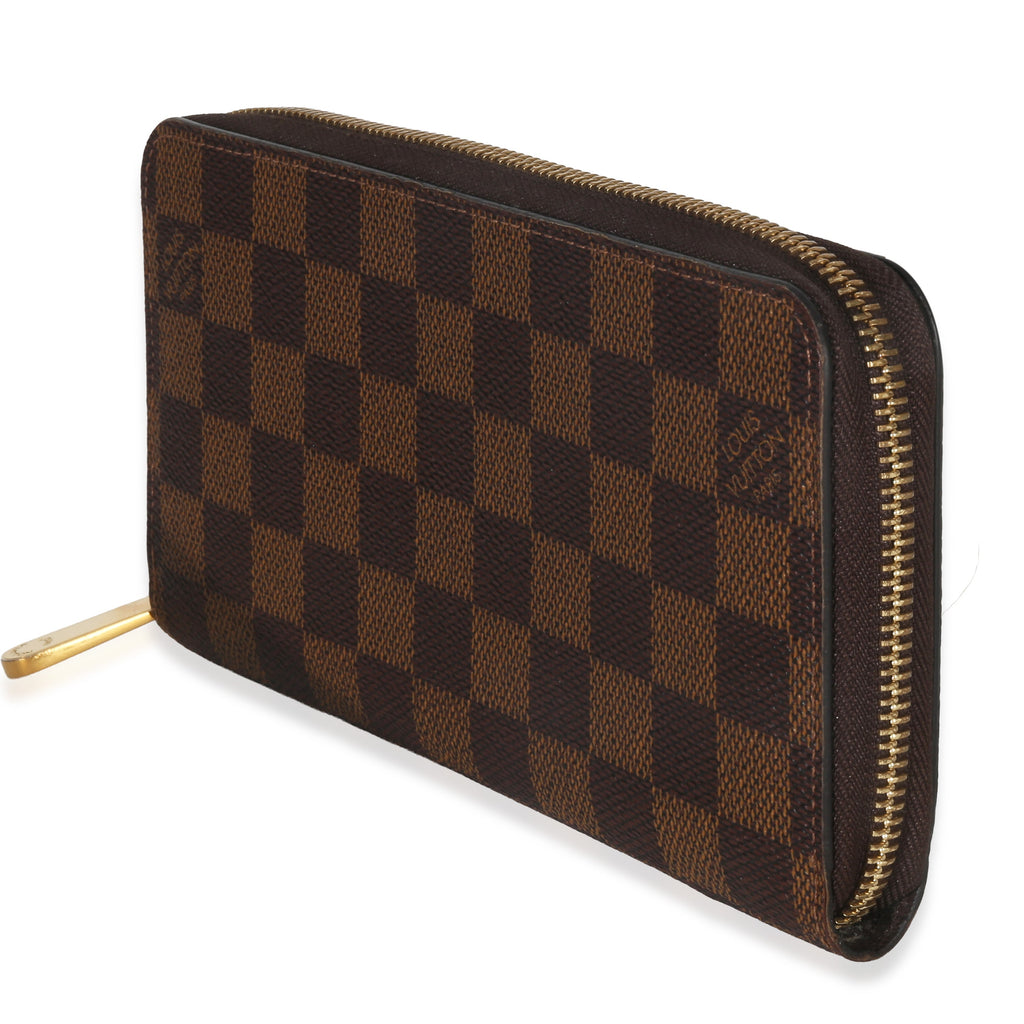 Louis Vuitton Damier Ebene Canvas Zippy Wallet