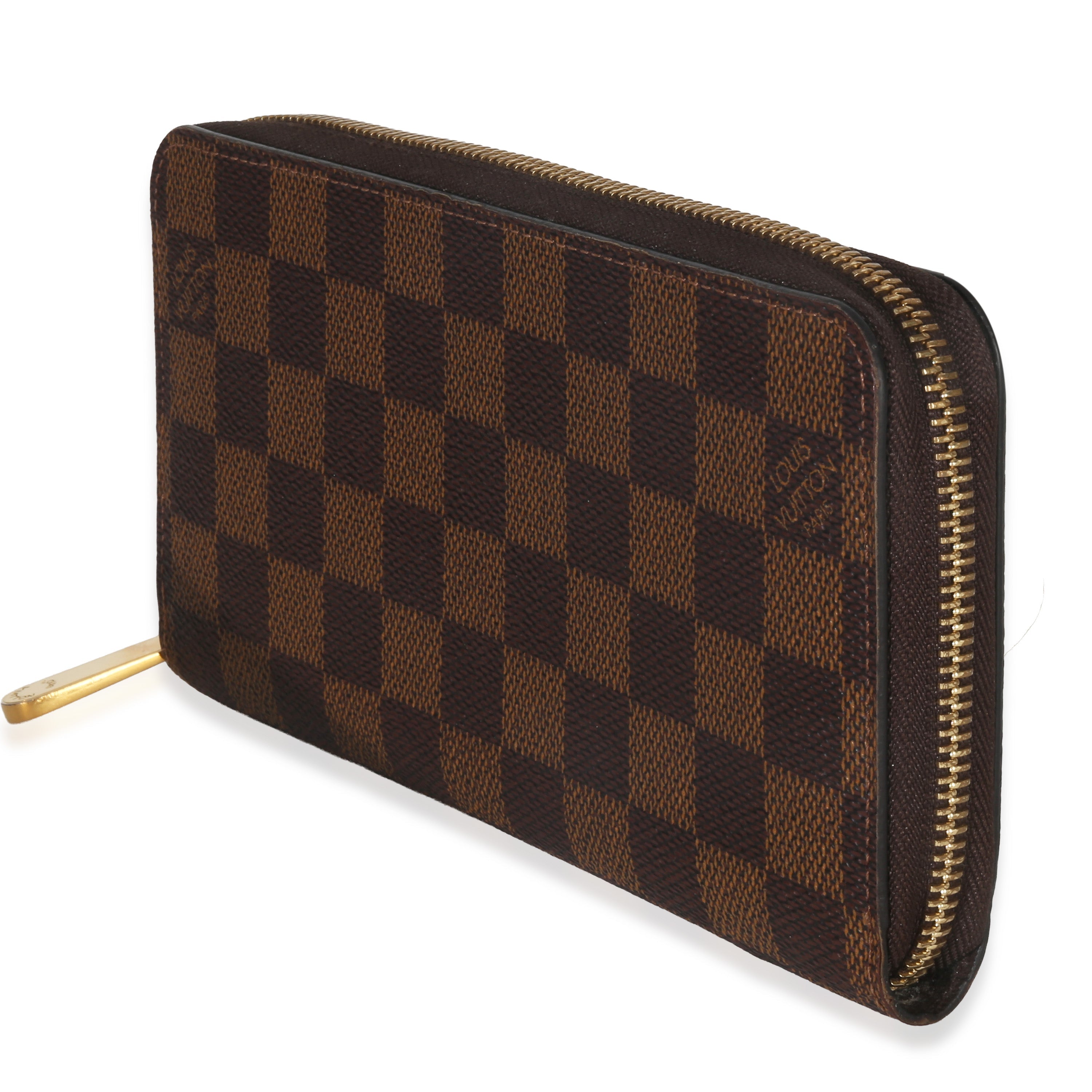 Louis Vuitton Damier Ebene Canvas Zippy Wallet