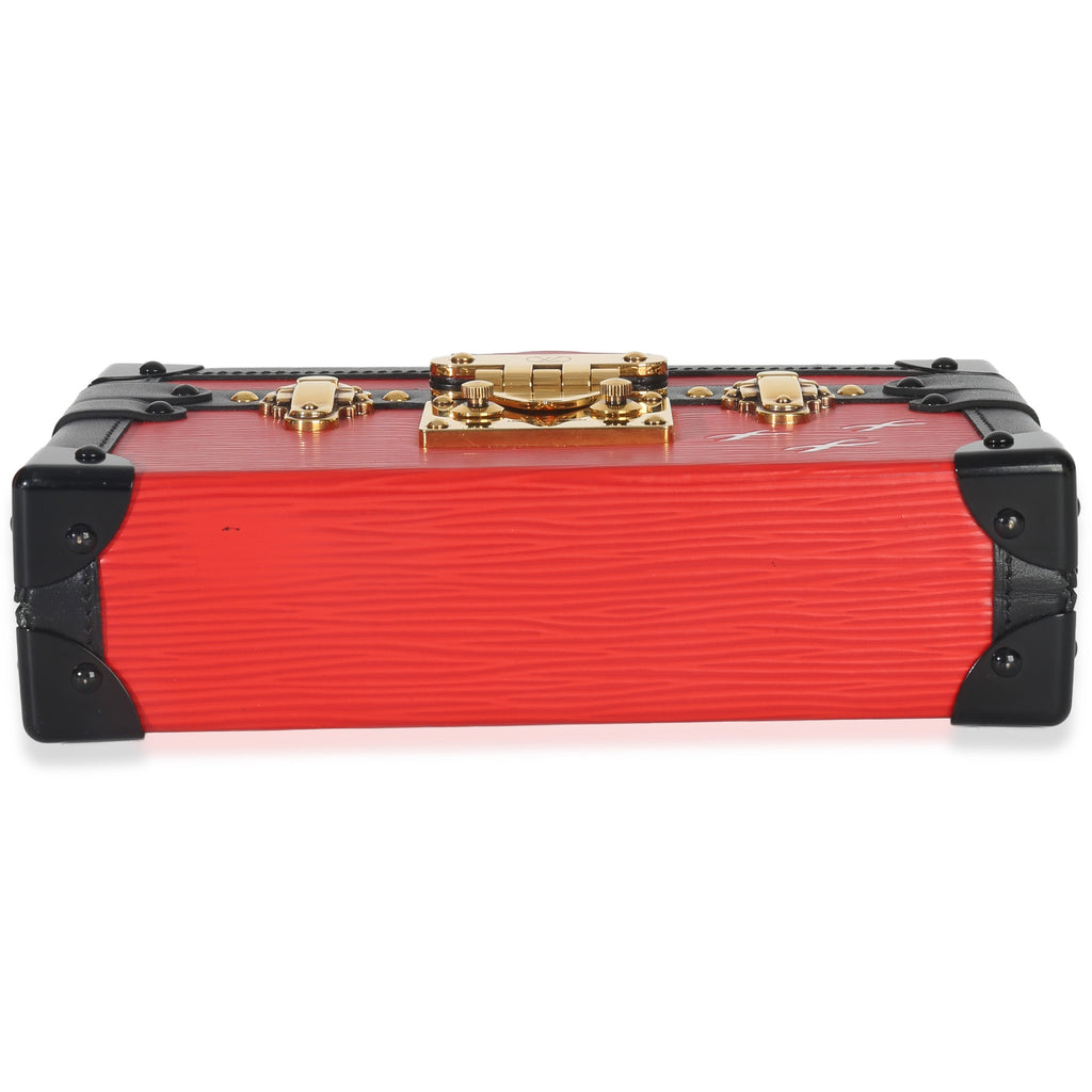 Louis Vuitton Red Black Epi Petite Malle