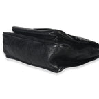 Saint Laurent Black Crinkled Calfskin Matelasse Medium Niki Chain Satchel