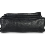 Saint Laurent Black Crinkled Calfskin Matelasse Medium Niki Chain Satchel