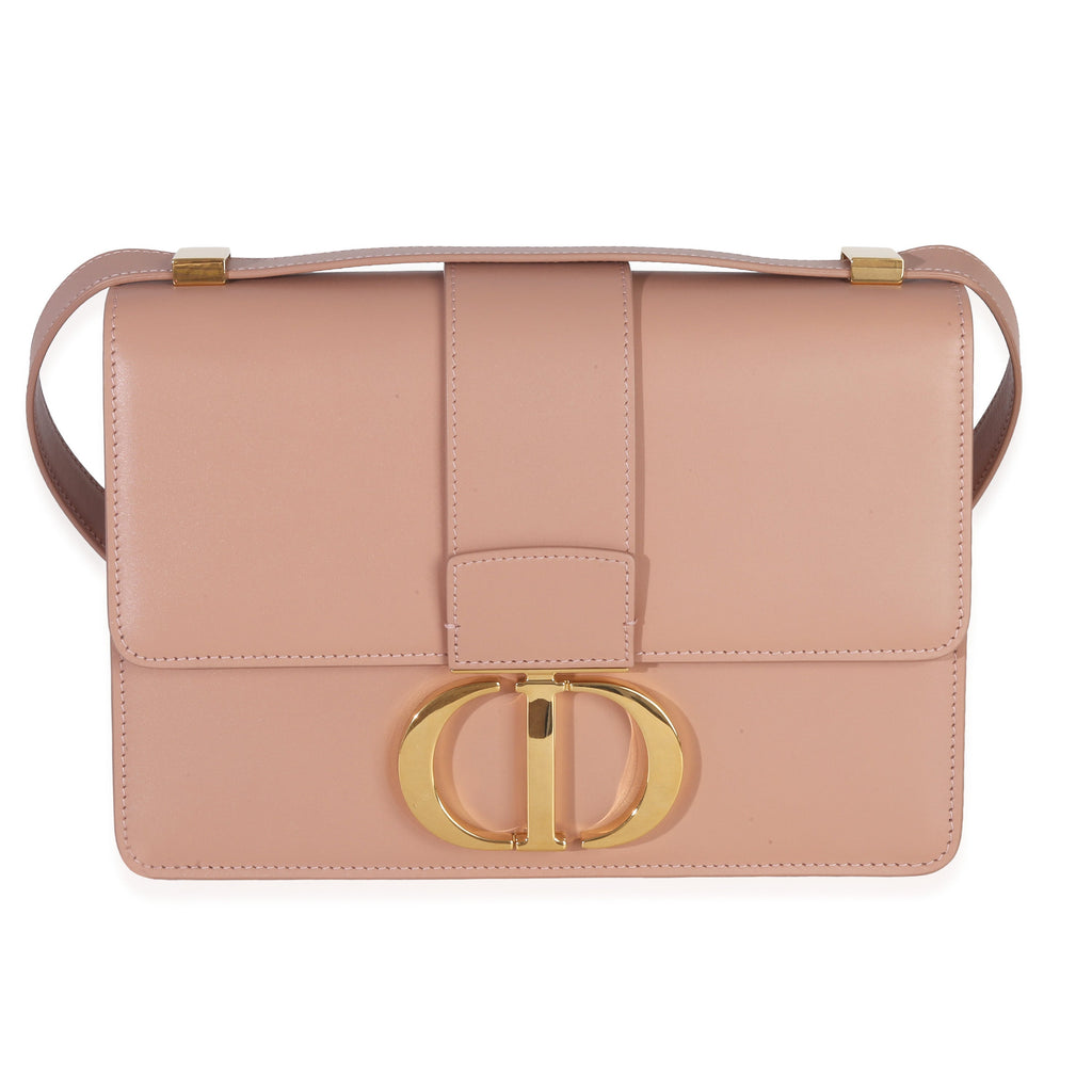 Christian Dior Beige Smooth Box Calfskin 30 Montaigne Flap Bag