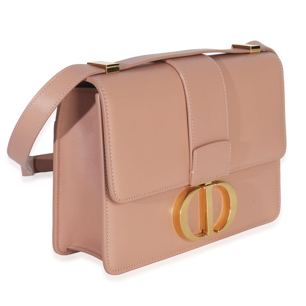 Christian Dior Beige Smooth Box Calfskin 30 Montaigne Flap Bag