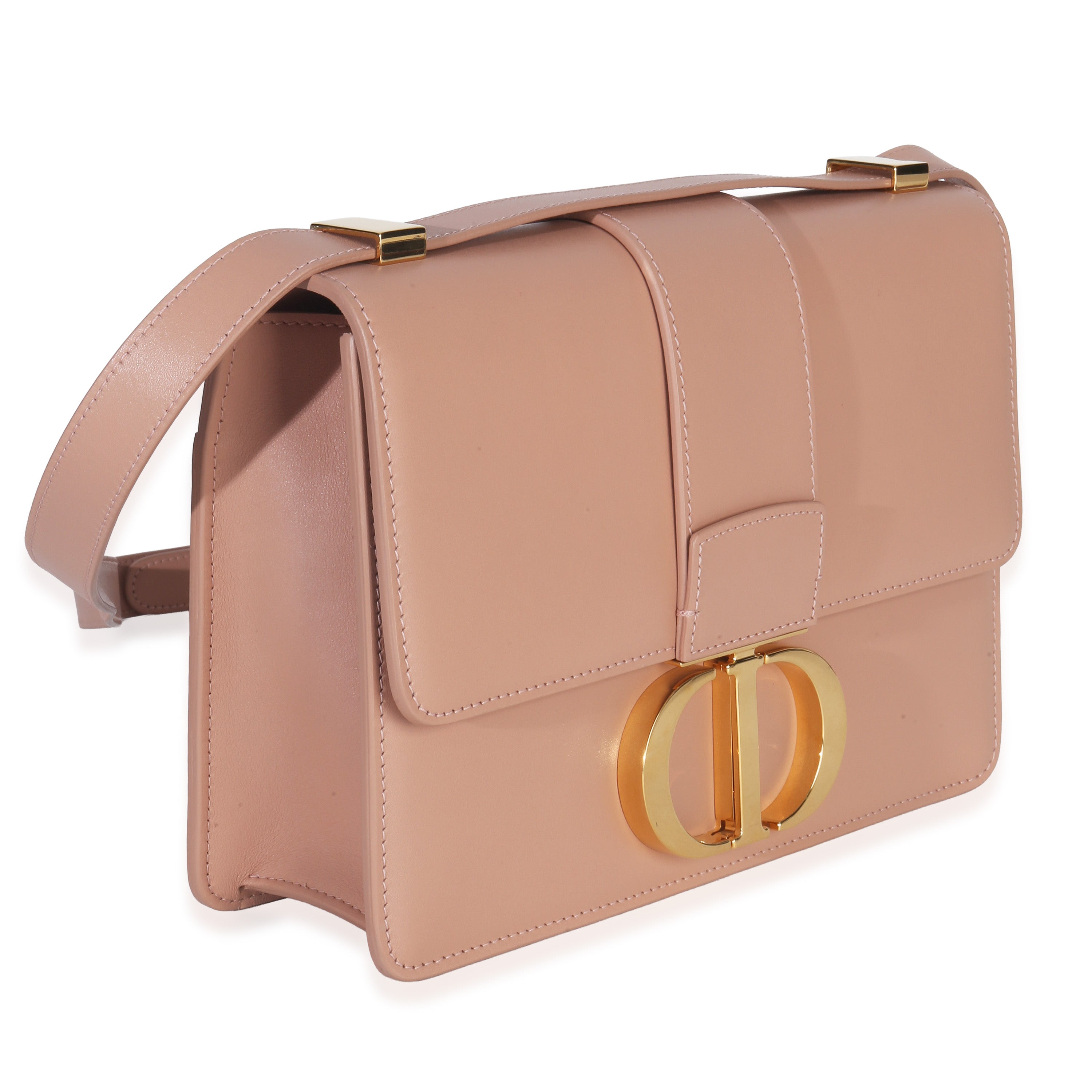Christian Dior Beige Smooth Box Calfskin 30 Montaigne Flap Bag