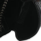 Saint Laurent Black Crinkled Calfskin Matelasse Micro Niki Airpods Case