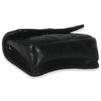 Saint Laurent Black Crinkled Calfskin Matelasse Micro Niki Airpods Case