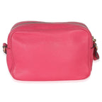 Gucci Pink Pebbled Calfskin Small Soho Disco Crossbody