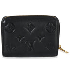 Louis Vuitton Black Monogram Embossed Lambskin Lou Coussin Wallet