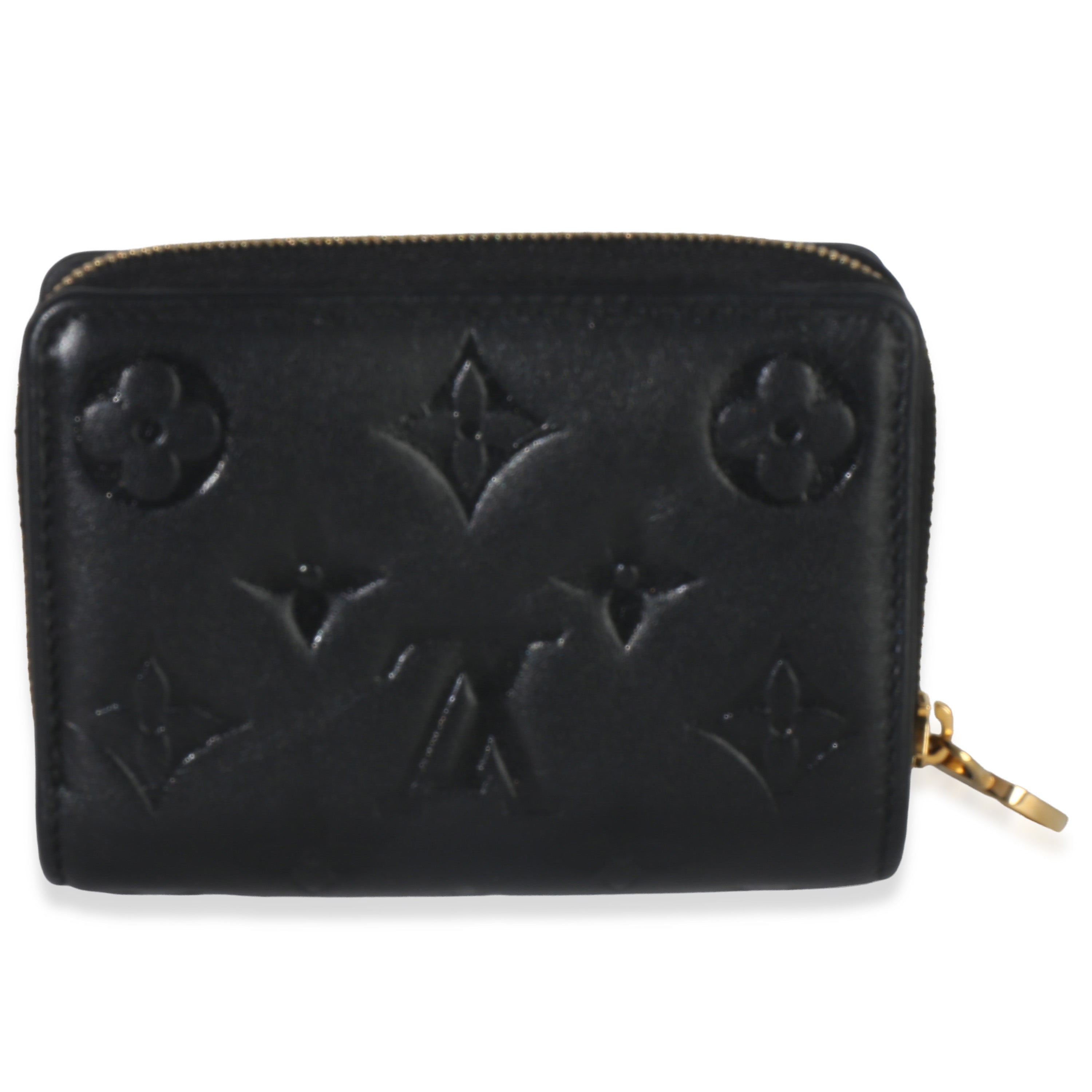 Louis Vuitton Black Monogram Embossed Lambskin Lou Coussin Wallet