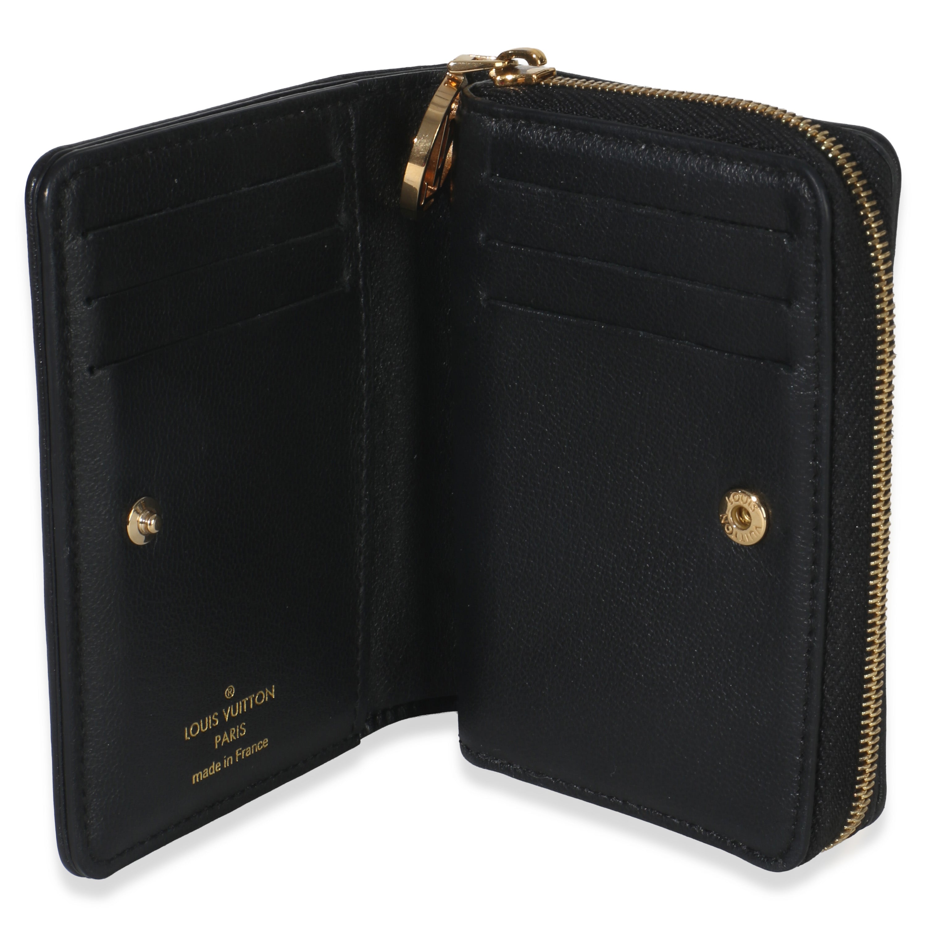 Louis Vuitton Black Monogram Embossed Lambskin Lou Coussin Wallet