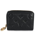 Louis Vuitton Black Monogram Embossed Lambskin Lou Coussin Wallet