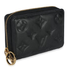 Louis Vuitton Black Monogram Embossed Lambskin Lou Coussin Wallet