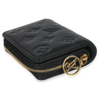 Louis Vuitton Black Monogram Embossed Lambskin Lou Coussin Wallet
