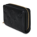 Louis Vuitton Black Monogram Embossed Lambskin Lou Coussin Wallet