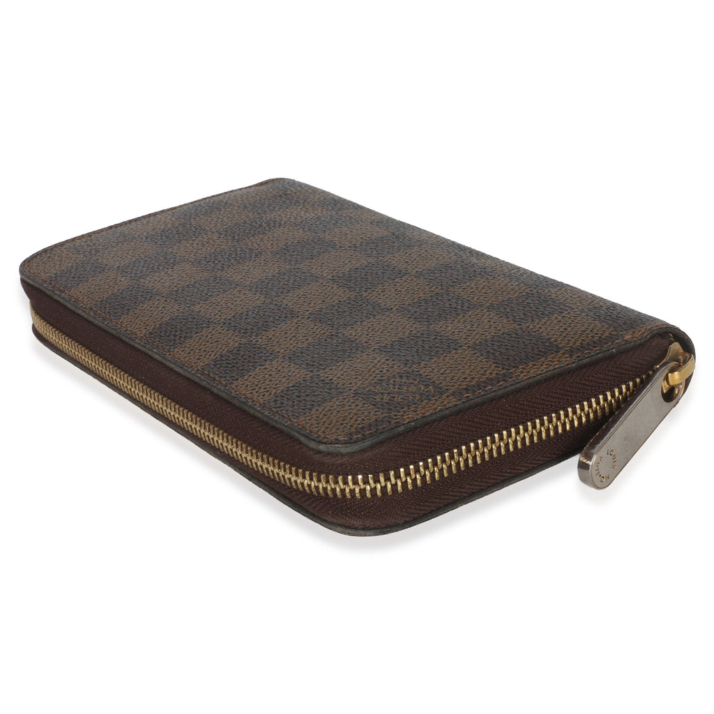Louis Vuitton Damier Ebene Canvas Zippy Wallet