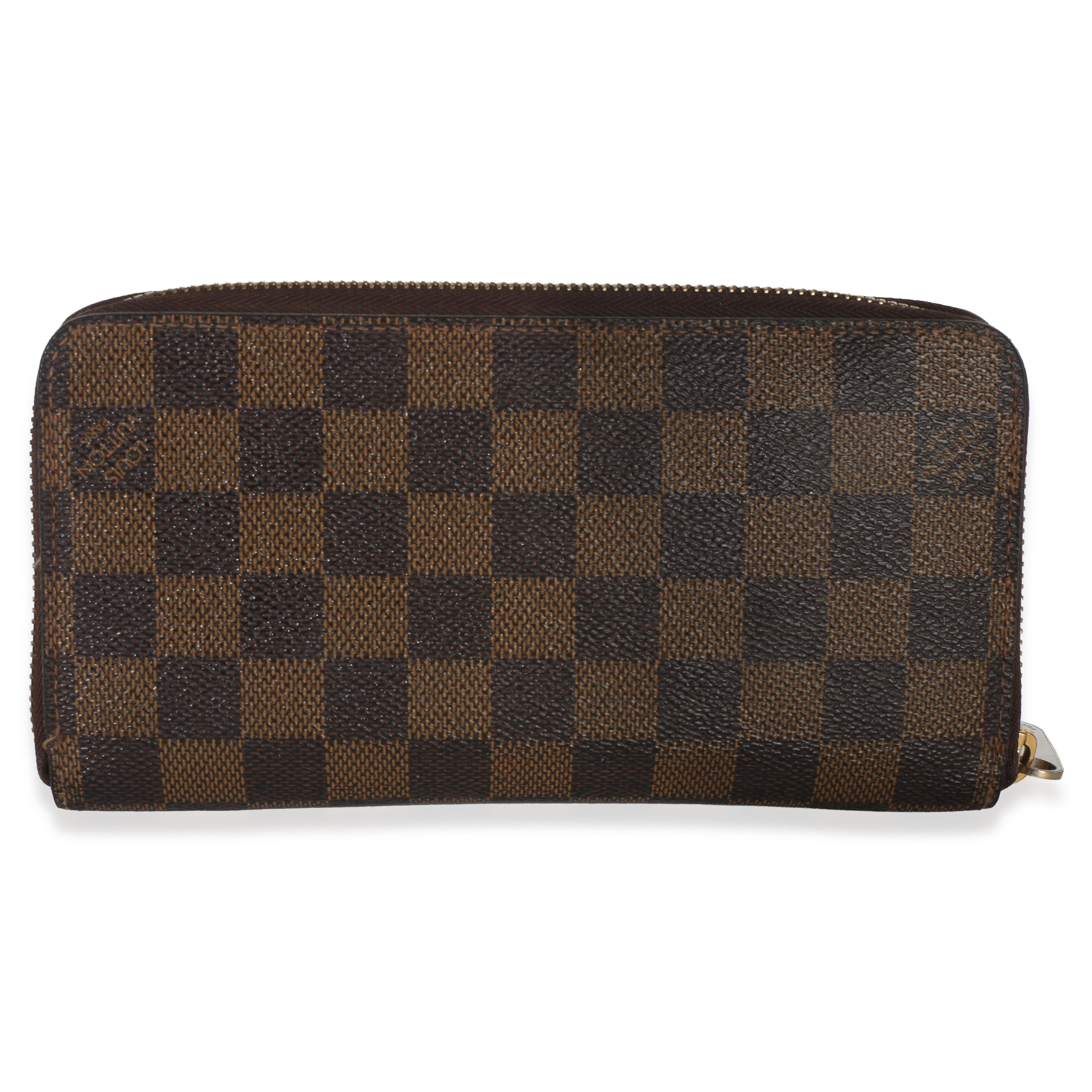 Louis Vuitton Damier Ebene Canvas Zippy Wallet