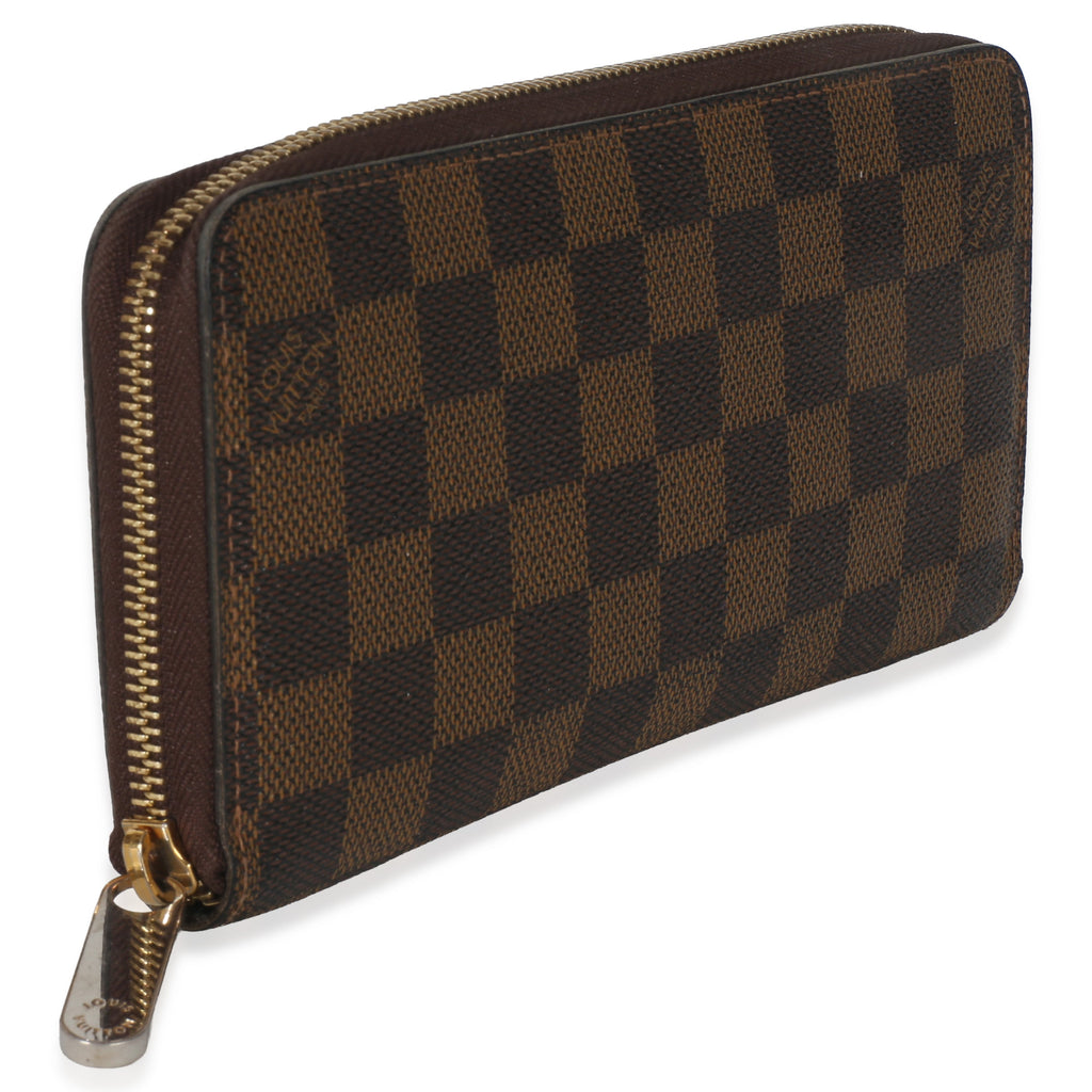 Louis Vuitton Damier Ebene Canvas Zippy Wallet