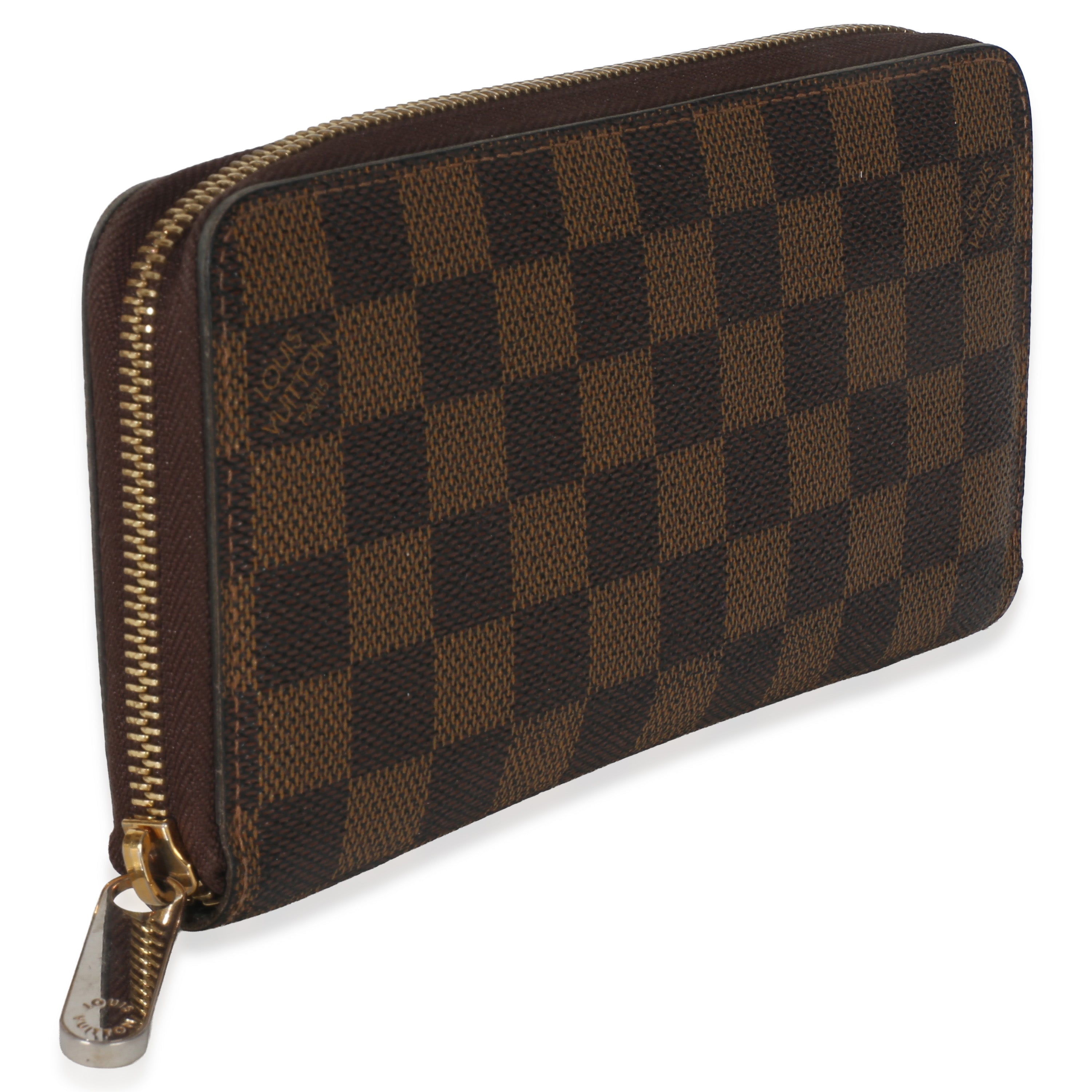 Louis Vuitton Damier Ebene Canvas Zippy Wallet