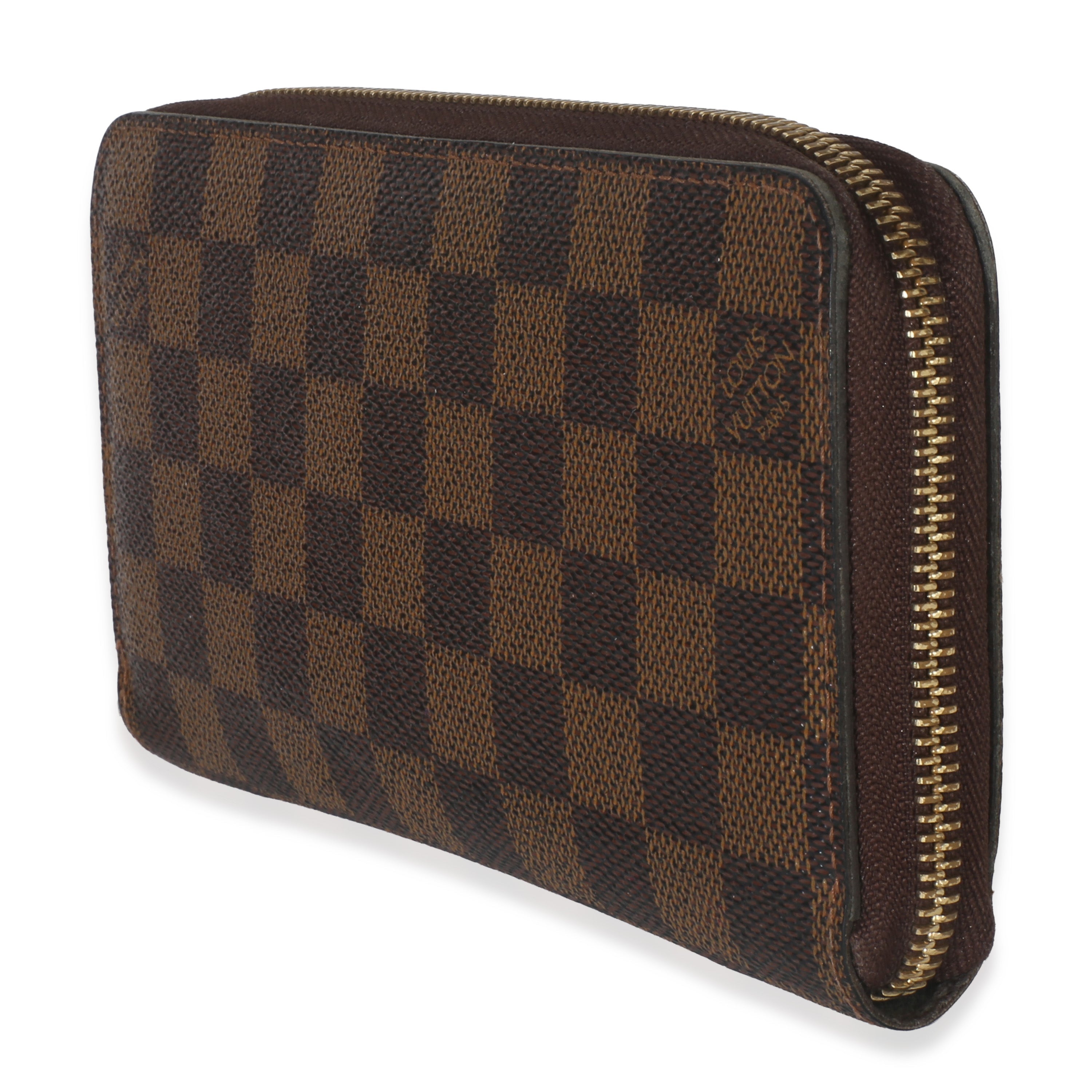 Louis Vuitton Damier Ebene Canvas Zippy Wallet