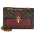 Louis Vuitton Burgundy Brown Monogram Canvas Victoire Chain Bag