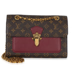 Louis Vuitton Burgundy Brown Monogram Canvas Victoire Chain Bag